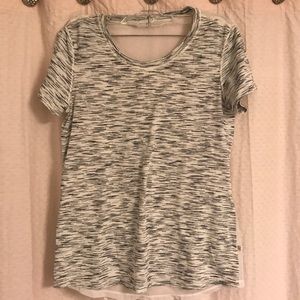 Lululemon white/grey work out top